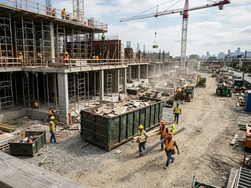 commercial-construction-site-w-002 — frequently asked questions, Low Cost Construction Dumpster Rental in Nowthen, MN